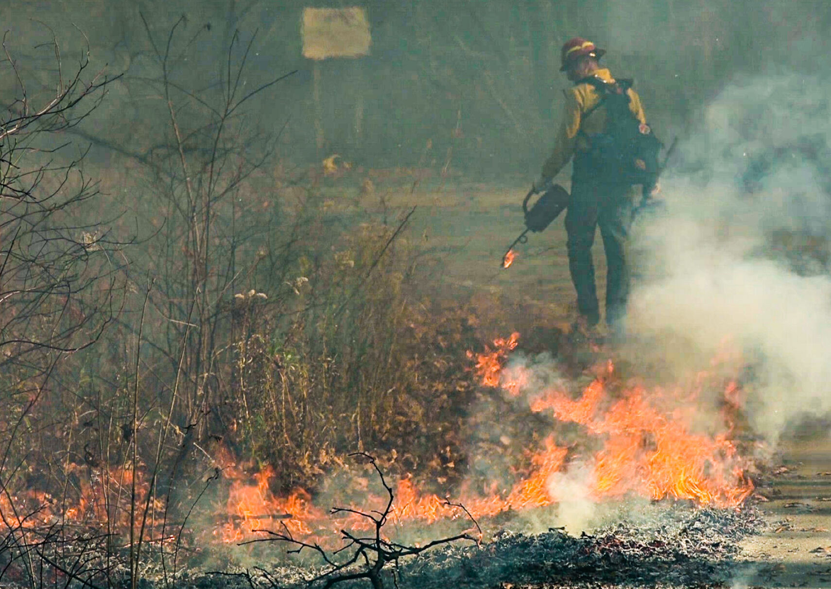 National Park Services Great Lake Fire Management Zone burn